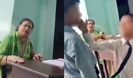 فيديو: الشرطة الهندية تحقق مع معلمة أمرت تلاميذها بصفع زميلهم المسلم! صورة رقم 4 فيديو: الشرطة الهندية تحقق مع معلمة أمرت تلاميذها بصفع زميلهم المسلم! صورة رقم 4