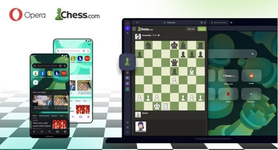 متصفح أوبرا يوفر لعب شطرنج مباشرة صورة رقم 3