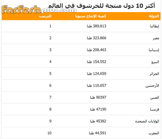 3 دول عربية بين أكثر 10 بلدان لالعالم منتجة للخرشوف بـ8 فوائد صحية صورة رقم 2