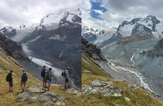 بالصور: مناظر طبيعية جديدة مع اختفاء أنهار جبال الألب الجليدية صورة رقم 6 بالصور: مناظر طبيعية جديدة مع اختفاء أنهار جبال الألب الجليدية صورة رقم 6