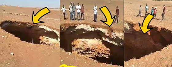 حفرة ضخمة غامضة بعمق 60 مترا تظهر فجأة في المغرب وتثير الرعب صورة رقم 4 حفرة ضخمة غامضة بعمق 60 مترا تظهر فجأة في المغرب وتثير الرعب صورة رقم 4