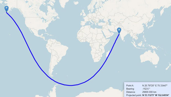 خريطة محيرة أظهرت إمكانية الإبحار من الهند إلى أمريكا بـ خريطة محيرة أظهرت إمكانية الإبحار من الهند إلى أمريكا بـ