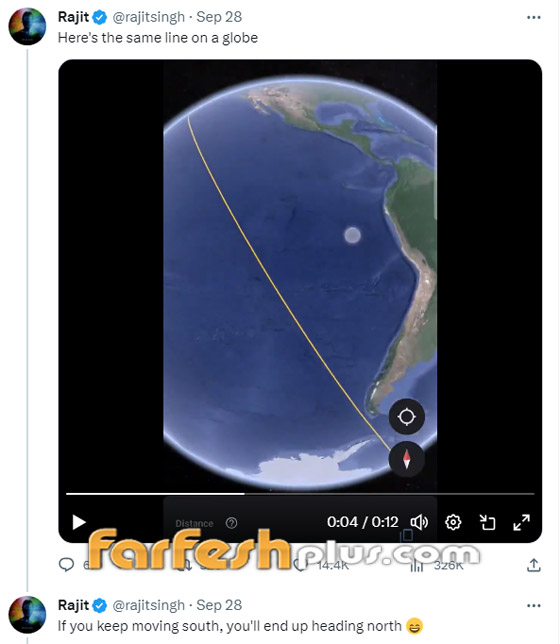 خريطة محيرة أظهرت إمكانية الإبحار من الهند إلى أمريكا بـ خريطة محيرة أظهرت إمكانية الإبحار من الهند إلى أمريكا بـ