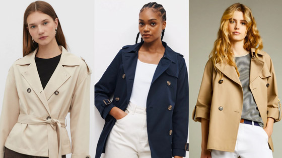 معطف الترنش القصير.. قطعة أنيقة وعملية في خرانتكِ صورة رقم 3