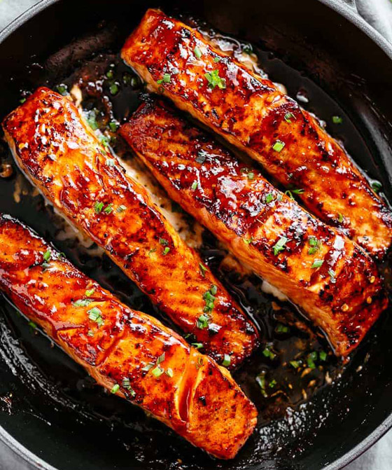 إليكم طريقة تحضير سلمون بالتتبيلة الحارة للرجيم صورة رقم 3