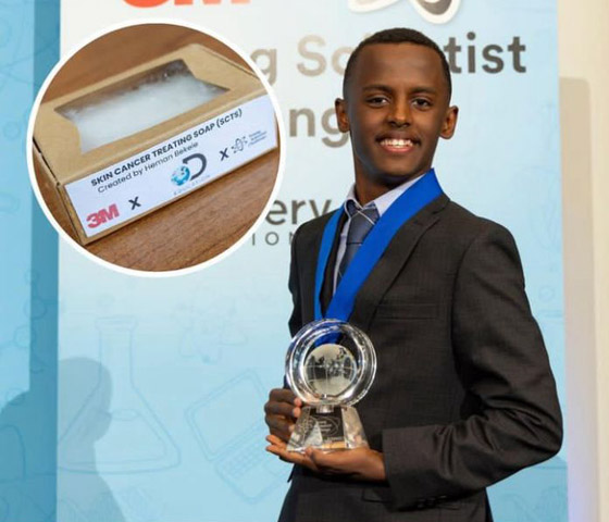 عالم أمريكي (14 عاما) يحصد جائزة لابتكاره صابونا يكافح أخطر أنواع السرطان صورة رقم 1