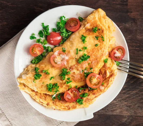 البيض المسلوق أم 