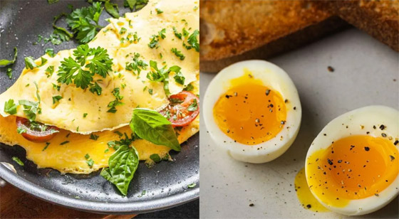 البيض المسلوق أم 