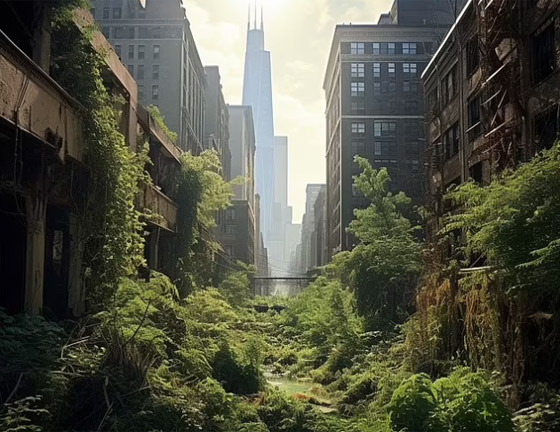 الذكاء الاصطناعي يتخيل مستقبل المدن الأمريكية بدون البشر (صور) صورة رقم 1 الذكاء الاصطناعي يتخيل مستقبل المدن الأمريكية بدون البشر (صور) صورة رقم 1