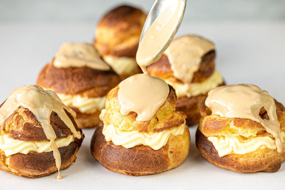 إليكم طريقة تحضير حلى بروفيترول كاسترد الرائعة صورة رقم 2