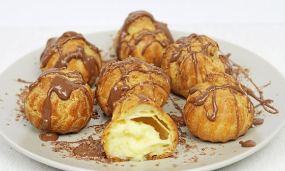 إليكم طريقة تحضير حلى بروفيترول كاسترد الرائعة صورة رقم 3