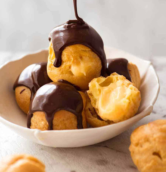 إليكم طريقة تحضير حلى بروفيترول كاسترد الرائعة صورة رقم 4