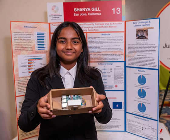 طفلة تخترع نظاما للكشف عن الحرائق قبل اندلاعها (فيديو وصور) صورة رقم 6