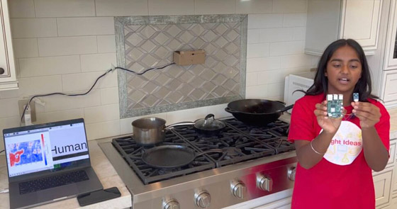 طفلة تخترع نظاما للكشف عن الحرائق قبل اندلاعها (فيديو وصور) صورة رقم 14