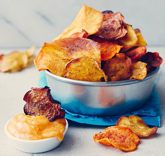 إليكم طريقة تحضير شيبس الخضار الصحي المشوي صورة رقم 7