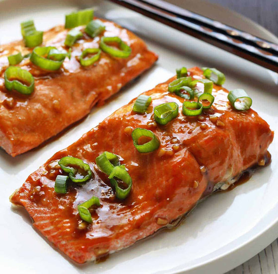 إليكم طريقة تحضير سلمون بالطريقة الآسيوية للرجيم صورة رقم 2