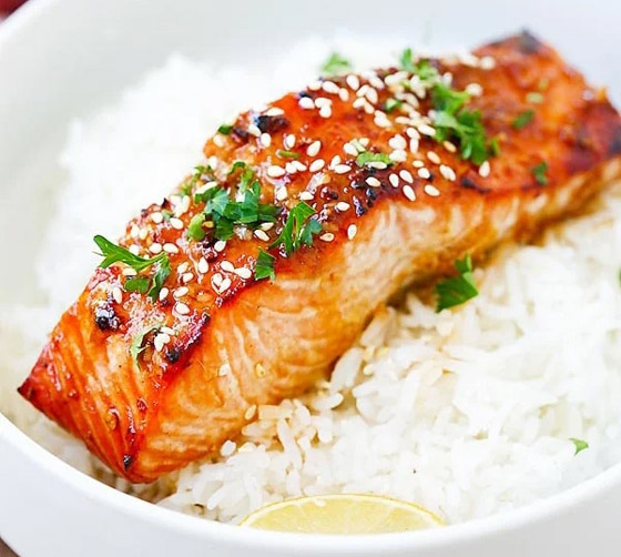 إليكم طريقة تحضير سلمون بالطريقة الآسيوية للرجيم صورة رقم 8