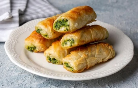 إليكم طريقة تحضير فطيرة السبانخ بالجبن بعجينة الفيلو صورة رقم 7