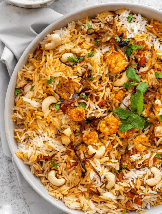 إليكم طريقة تحضير برياني الروبيان الحار الشهي صورة رقم 3