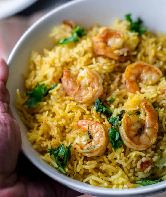 إليكم طريقة تحضير برياني الروبيان الحار الشهي صورة رقم 5