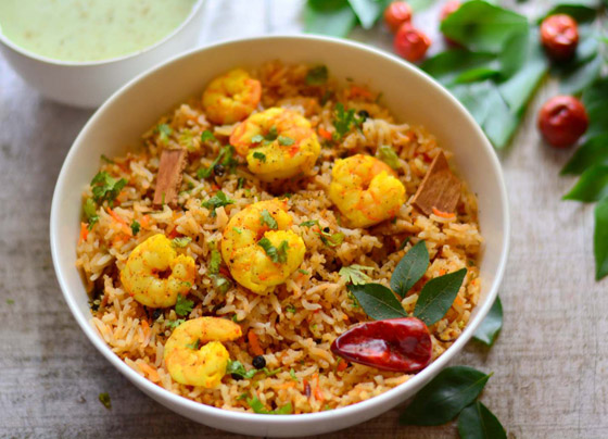 إليكم طريقة تحضير برياني الروبيان الحار الشهي صورة رقم 7