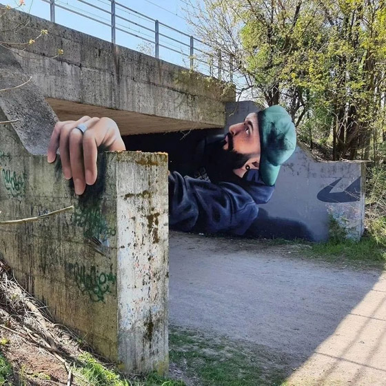 تبدو واقعية.. فنان يحول الجدران إلى أعمال فنية نابضة بالحياة (صور) صورة رقم 1