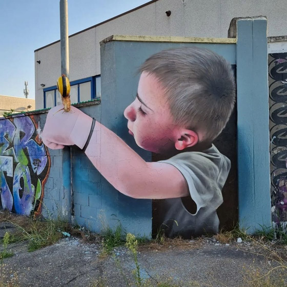 تبدو واقعية.. فنان يحول الجدران إلى أعمال فنية نابضة بالحياة (صور) صورة رقم 3