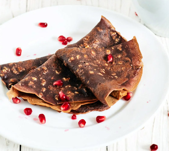 إليكم طريقة تحضير كريب الشوفان بالكاكاو للرجيم صورة رقم 6