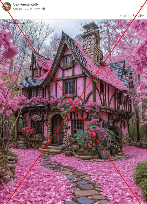 صور مدهشة لمنزل وردي وحديقة زرقاء.. حقيقة أم خيال؟! صورة رقم 2