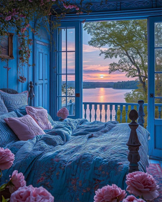 صور مدهشة لمنزل وردي وحديقة زرقاء.. حقيقة أم خيال؟! صورة رقم 8