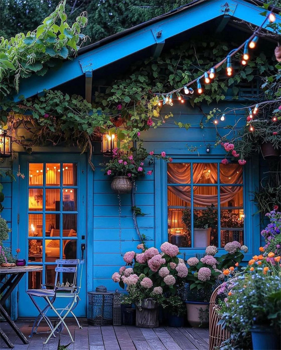 صور مدهشة لمنزل وردي وحديقة زرقاء.. حقيقة أم خيال؟! صورة رقم 13