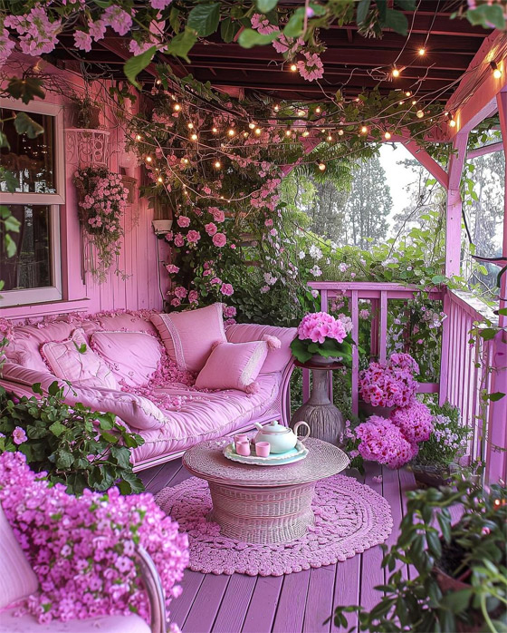 صور مدهشة لمنزل وردي وحديقة زرقاء.. حقيقة أم خيال؟! صورة رقم 15