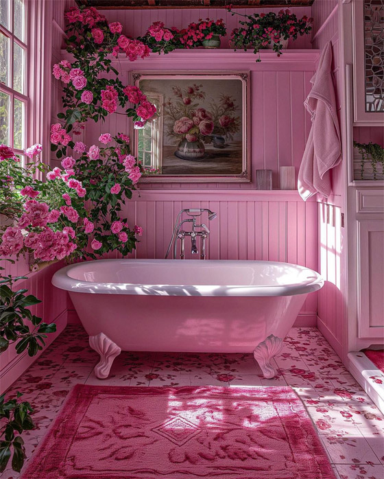 صور مدهشة لمنزل وردي وحديقة زرقاء.. حقيقة أم خيال؟! صورة رقم 21