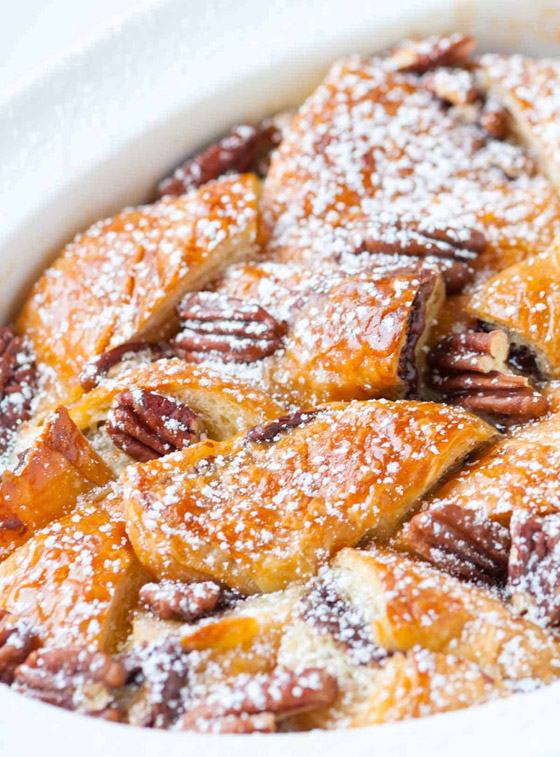 إليكم طريقة تحضير بودينغ الكرواسون بالشوكولاتة والكاسترد صورة رقم 6