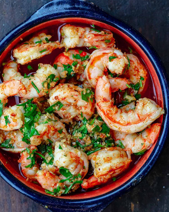 إليكم طريقة تحضير روبيان بالطريقة الأندلسية المميزة صورة رقم 3