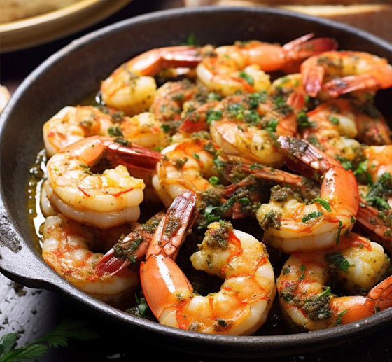 إليكم طريقة تحضير روبيان بالطريقة الأندلسية المميزة صورة رقم 7