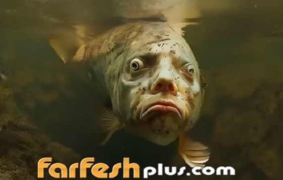 أسماك بوجوه بشرية.. صور وفيديوهات غريبة تجتاح التواصل! صورة رقم 2