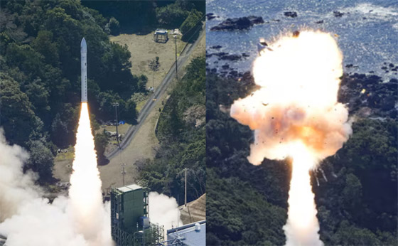 فيديو: رعب المشاهدين لصاروخ تجسس انفجر باليابان بعد ثوان من إطلاقه صورة رقم 4 فيديو: رعب المشاهدين لصاروخ تجسس انفجر باليابان بعد ثوان من إطلاقه صورة رقم 4