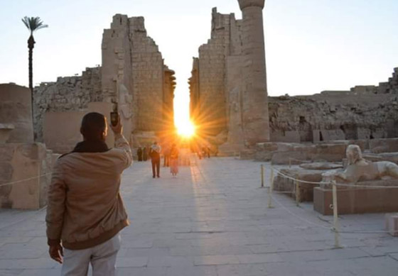 ظاهرة فلكية جديدة بمعابد الكرنك في بداية الاعتدال الربيعي صورة رقم 3