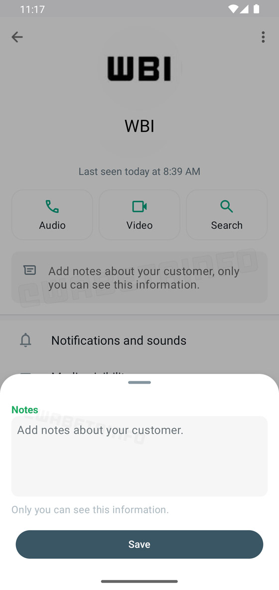 تحديث من واتساب لتوديع أسماء مثل 