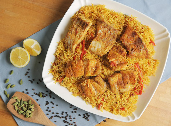 إليكم طريقة تحضير كبسة السمك بالأرز البسمتي صورة رقم 3