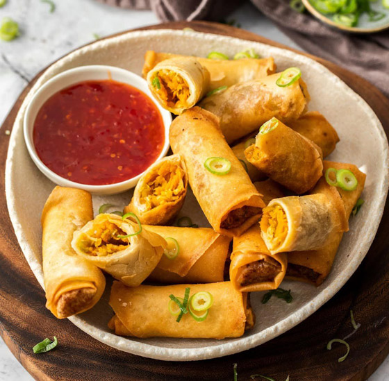 إليكم طريقة تحضير سبرينغ رول بالخضراوات الشهي صورة رقم 1