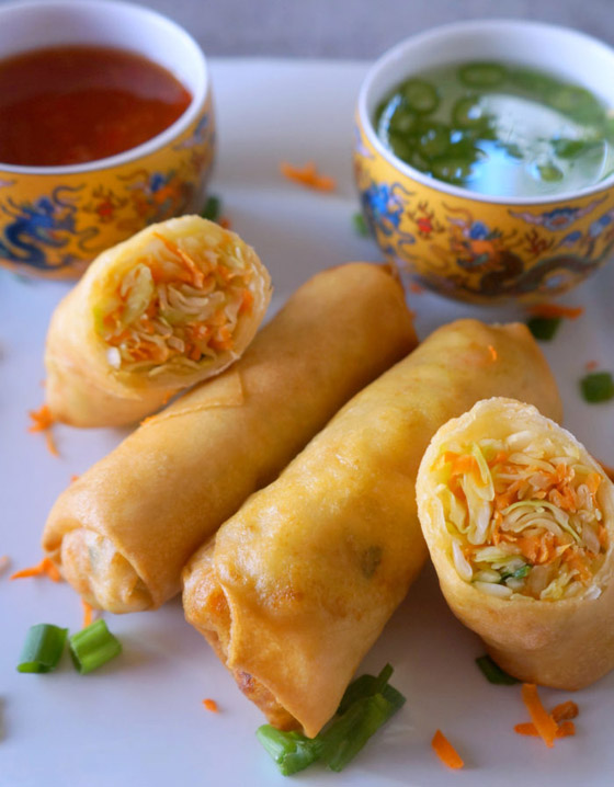 إليكم طريقة تحضير سبرينغ رول بالخضراوات الشهي صورة رقم 7