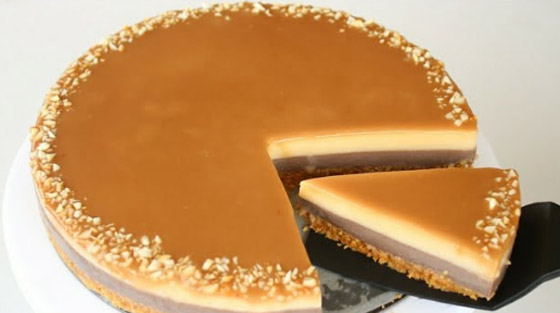 اليكم طريقة تحضير كيكة طبقات الكريم كراميل صورة رقم 1