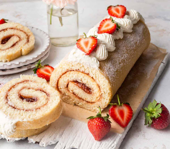 إليكم طريقة تحضير حلى سويسرول للرجيم صورة رقم 4