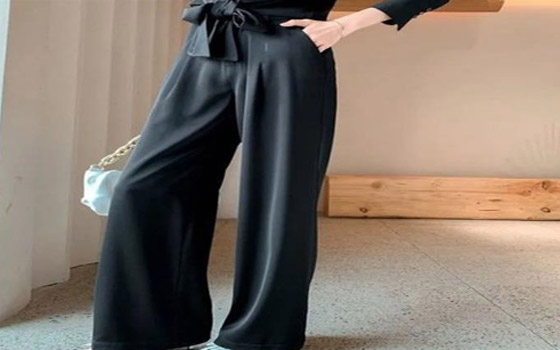 البنطال يكتسي بالساتان والحرير في الصيف صورة رقم 4