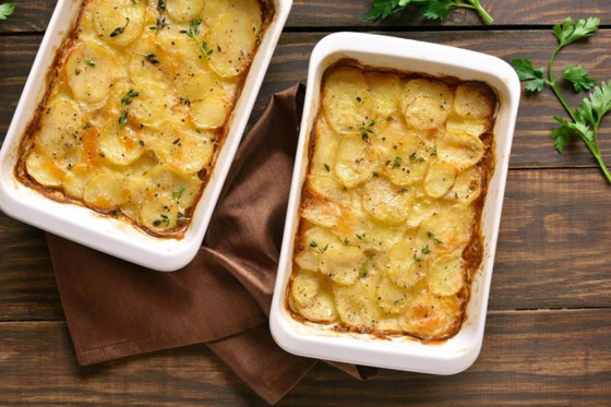 إليكم طريقة تحضير غراتان البطاطس بالكريمة في الفرن صورة رقم 1
