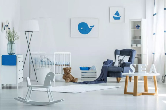 أفكار مميزة للتوظيف في ديكورات غرف نوم الأطفال حديثي الولادة صورة رقم 1