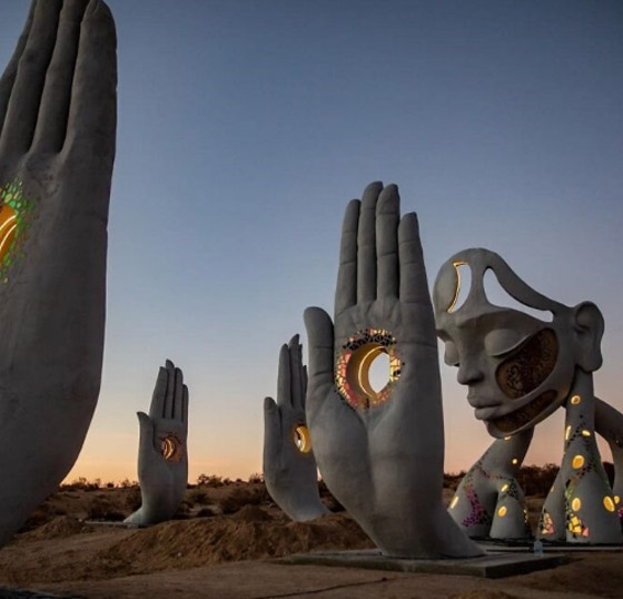 بالصور.. منحوتات عملاقة تناشد الطبيعة صورة رقم 2