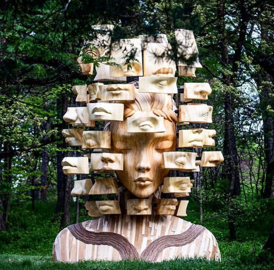 بالصور.. منحوتات عملاقة تناشد الطبيعة صورة رقم 4